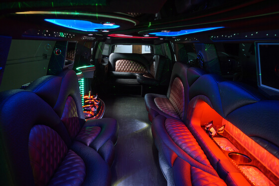 Sound system on limo