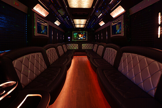 limo bus dance floors